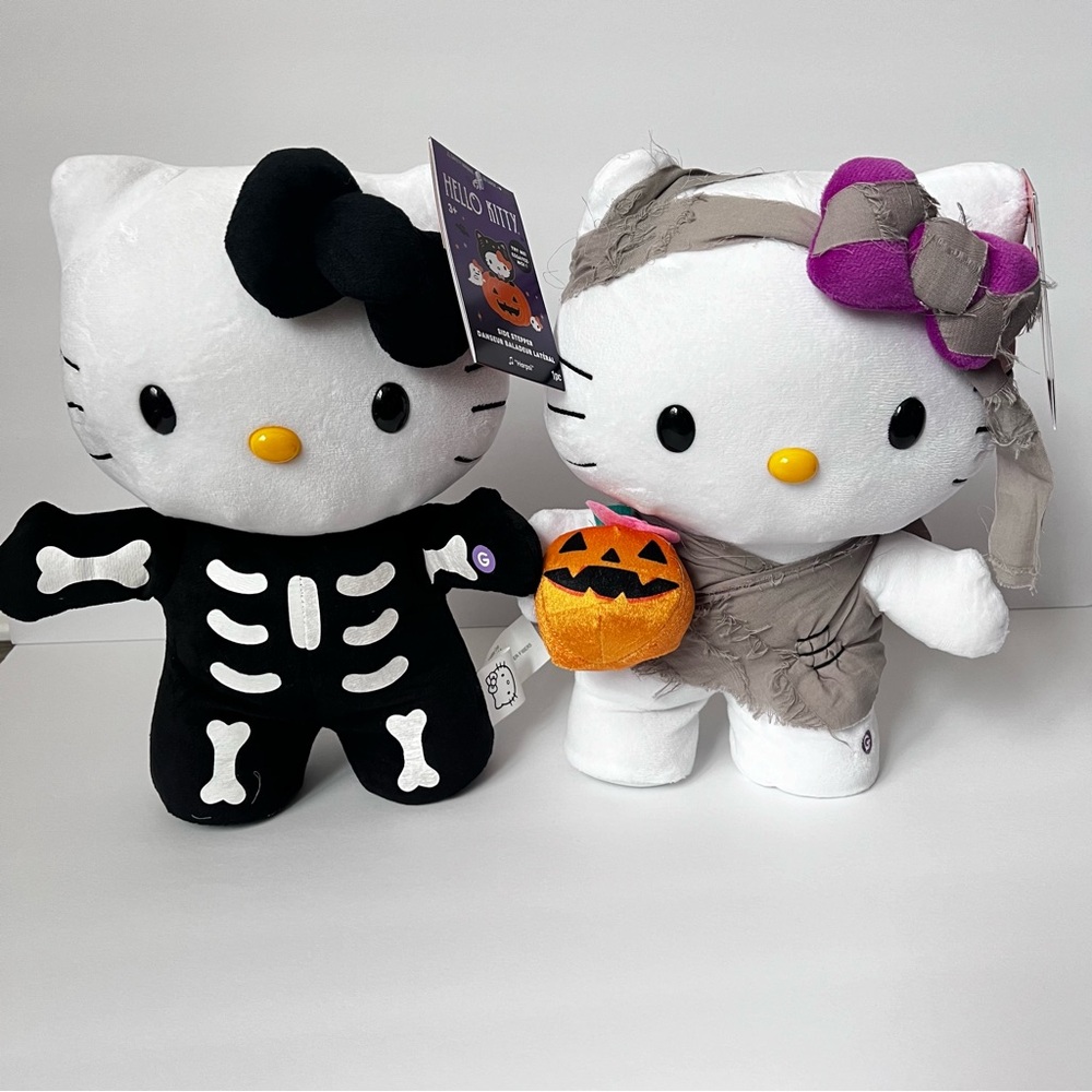 Hello Kitty Viral Halloween Mummy Skeleton Side Stepper Spooky Season Bundle
